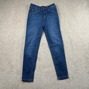 John Lewis Skinny Fit Jeans Womens 12‎ Medium Wash Denim Blue Stretch 5-Pocket